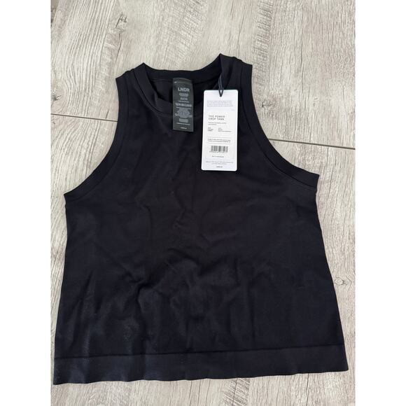 LNDR POWER CROP TANK BLACK - Picture 2 of 9